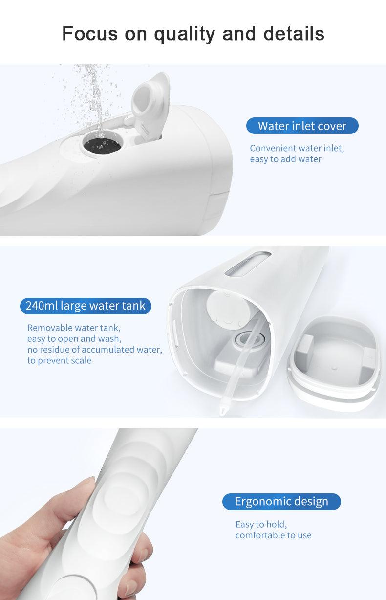 Factory worker assembling motor module of cordless water flosser for quality assurance.