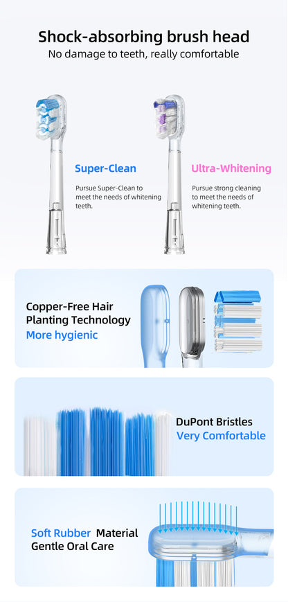 Sonic electric toothbrush for deep cleaning