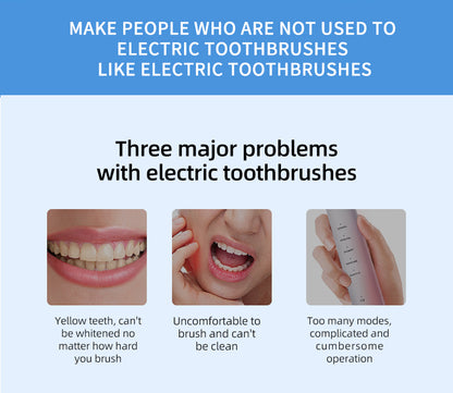 High-frequency sonic toothbrush for plaque removal