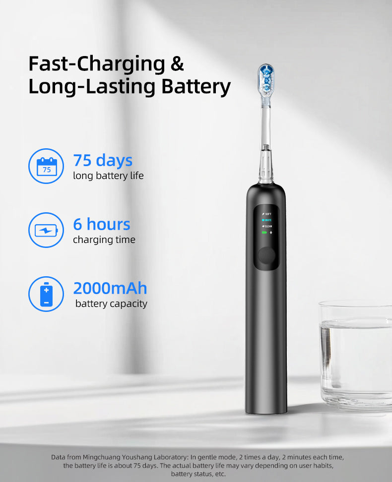 Smart sonic electric toothbrush with timer