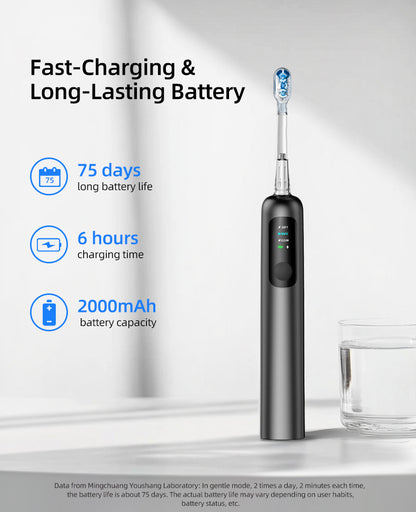 Smart sonic electric toothbrush with timer