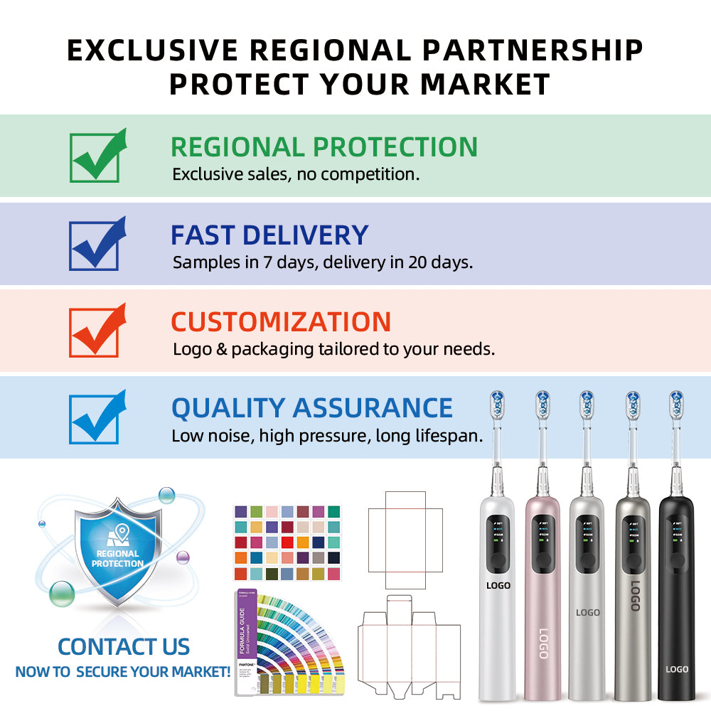 Wireless electric toothbrush with induction charging